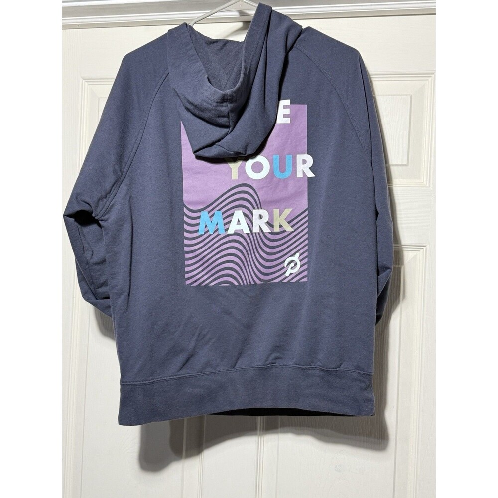 Peloton Women's Quarter Zip Jacket Blue Hoodie Size M Comfort Sweater Comfort‎ - Picture 7 of 7